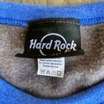 Hard Rock Cafe Unisex Sweatshirt Sz M Blue Gray Contrast Raglan Sleeve Tampa NEW Photo 5