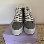 Madden Girl Shadow-F Grey Felt Lug-Sole High-Top Sneakers Photo 9