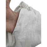 Flax  Linen Flat Front High Rise Ankle Pants Soft Cream Womens Size Large Photo 1