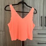 Topshop  Coral Scalloped Tank Top Photo 1