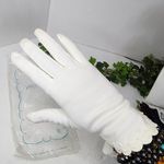 Vintage Van Raalte Classic Scalloped Hem Gloves Photo 0