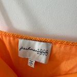 Freshman 1996 Knit Crochet Orange High Neck Crop Top Size M Photo 3