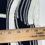 Andree by Unit Andree By‎ Unit Womens Small Flutter Sleeves Knit Shirt Navy Blue Stripe Coastal Photo 6