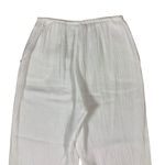 Habitat  White Cotton Gauze Cropped Pants S Lightweight Casual Summer Photo 4