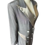 American Vintage 80's Gray Sliver Coat Dress with sexy back cutout size small Photo 9