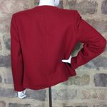 Orvis Vintage Blazer Wool Red Open Front Women's Size 8P Classic Work Wear Photo 5