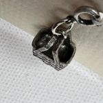 Longaberger Basket Large Market Basket Charm Antiqued Silver Tone NEW Photo 3