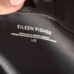 Eileen Fisher  - Black V-Neck Relaxed Midi Pocket Dress Sz L Photo 6