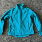 Duluth Trading Co. Fleece jacket turquoise blue full zip Photo 0