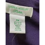 Laura Ashley New Petite Pullover Sweater Purple Scoop Neck Size PM Petite Medium Photo 3
