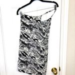 Reformation  One-Shoulder Black White Toile Mini Dress Beach Date Night Small Photo 3