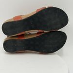 Women's Taos Trulie Woven Braided Leather Wedge Sandal Brick Size 10 Photo 6