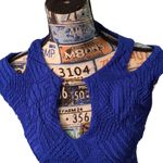 Joseph Ribkoff  Bodycon Shoulder Cutout Blue Dress Size 8 Photo 2