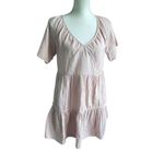 Madewell Linen Blend Lorelei Mini Dress Pale Pink Size S Photo 7