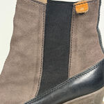 Cubanas Brown Suede Wedge Booties | Euro Streetwear Vibe | Festival Size 9 Photo 14