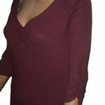 margaret o'leary Margaret O”Leary V Neck Ruched Sweater  Photo 2