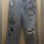 OP PLAYBOY /Pacsub Light Blue Distressed Jeans Photo 6