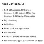 For Love & Lemons  Rosebud Embroidery Mini Dress (Ivory) - Size Medium Photo 5