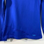 Under Armour  Women Blue Fitted Cold Gear Long Sleeve Pullover Hoodie Size S Photo 2