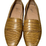 J.Jill Womens Adelaide Embossed Cognac Croc‎ Slip On Flat Loafers Photo 0