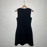 Banana Republic Women's Black Contrast Stitch Fit & Flare Sleeveless Dress Sz 0 Photo 4
