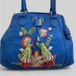 Isabella Fiore  Embroidery With Flower and tassel Shoulder Bag Photo 8