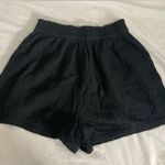 Aerie High Waist Cotton Gauze Black Shorts with Relaxed Fit Size Small Photo 1