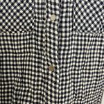 ZARA Gingham plaid Gauzy Oversized Shacket Button Up Small Photo 2