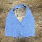 Princess Polly NEW  waterbell periwinkle blue halter knit top Photo 3