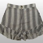 Show Me Your Mumu nwt size medium Black and White Striped High Waist Shorts Photo 0