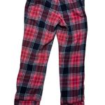 J.Crew Womens Flannel Pajama Pants M Pink Navy Plaid Cotton Lounge Sleep Bottoms Photo 1