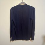 J.Crew  Navy Cardigan Pockets Layer XXS Lightweight Academia Oversized Relaxed Photo 10