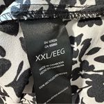 Well Worn  women's size XXL white and black floral blouse 3/4 sleeve, new no tag Photo 4