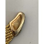 H.I.P. Vintage Statement Belt Womens Gold Tone Braided Metallic Rhinestone 90s Photo 8