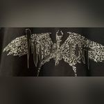 Disney Women’s Size 2x Maleficent Black & Silver Sparkle Pullover Sweatshirt Photo 1