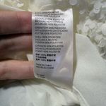 Maeve  by ANTHROPOLOGIE Ivory 3D Design Floral Top Photo 8