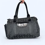 Brighton  Black Purse Hearts AOP Small Shoulder Bag Heart Love Braided Handle Photo 0