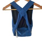 Free People  Boho Blue Halo Crossback Sports Bra Size X-Small Gently Used Photo 3