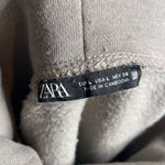 ZARA Cowl Neck Long Sleeve Relaxed Fit Pullover Sweatshirt Size Large Photo 2