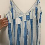 CP Shades CP Shade Free People Isabella Stripe Linen Maxi Dress Blue White Size XS Womens Photo 10