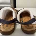 BOC Born Womens Size 8 M Blue Strappy Weaved Leather Sandal Photo 3