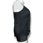 Mossimo Womens Camisole Tank Top Spaghetti Strap Lace Satin Black Large Photo 1