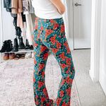 Free People Can't Take My Eyes Off Teal Floral Pants Photo 9