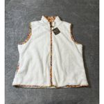 Matilda Jane NWT Reversible Floral and Fleece Vest Large Photo 1