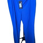 Hugo Boss NWT BOSS Talia Wide Leg Long Trousers Size 12 Royal Blue Photo 0