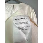 Reformation  Rya Silk Dress Size Large Long Sleeve Wrap Wedding Gown Photo 12