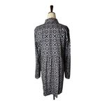 Tyler Boe‎ Shirt Women 10 Navy Blue Pink Geometric Collared Button Down Preppy Photo 1