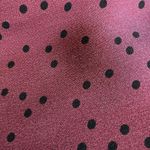 L'Agence L’Agence Top Womens Small Sleeveless Polka Dot Red Tie Neck Photo 7