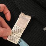 Chico's  Black Cotton Blend Knit Fringe Tassel Poncho Shrug Cardigan Size S/M Photo 4