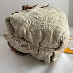 Etro Milano rare Quilted Beige Handbag Leather Trim 1B896 Photo 15